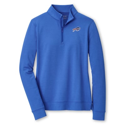  Buffalo Bills Peter Millar Women's Perth Quarter-Zip Pullover - Blue