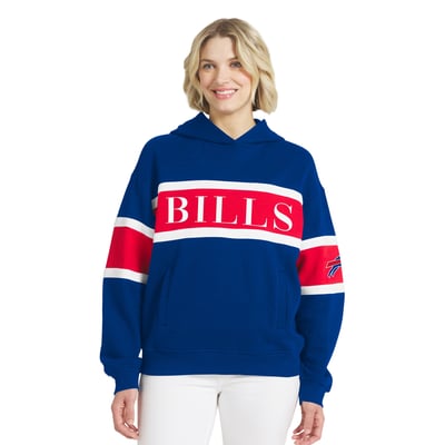  Buffalo Bills WEAR by Erin Andrews Women's Stripe Hoodie - Royal