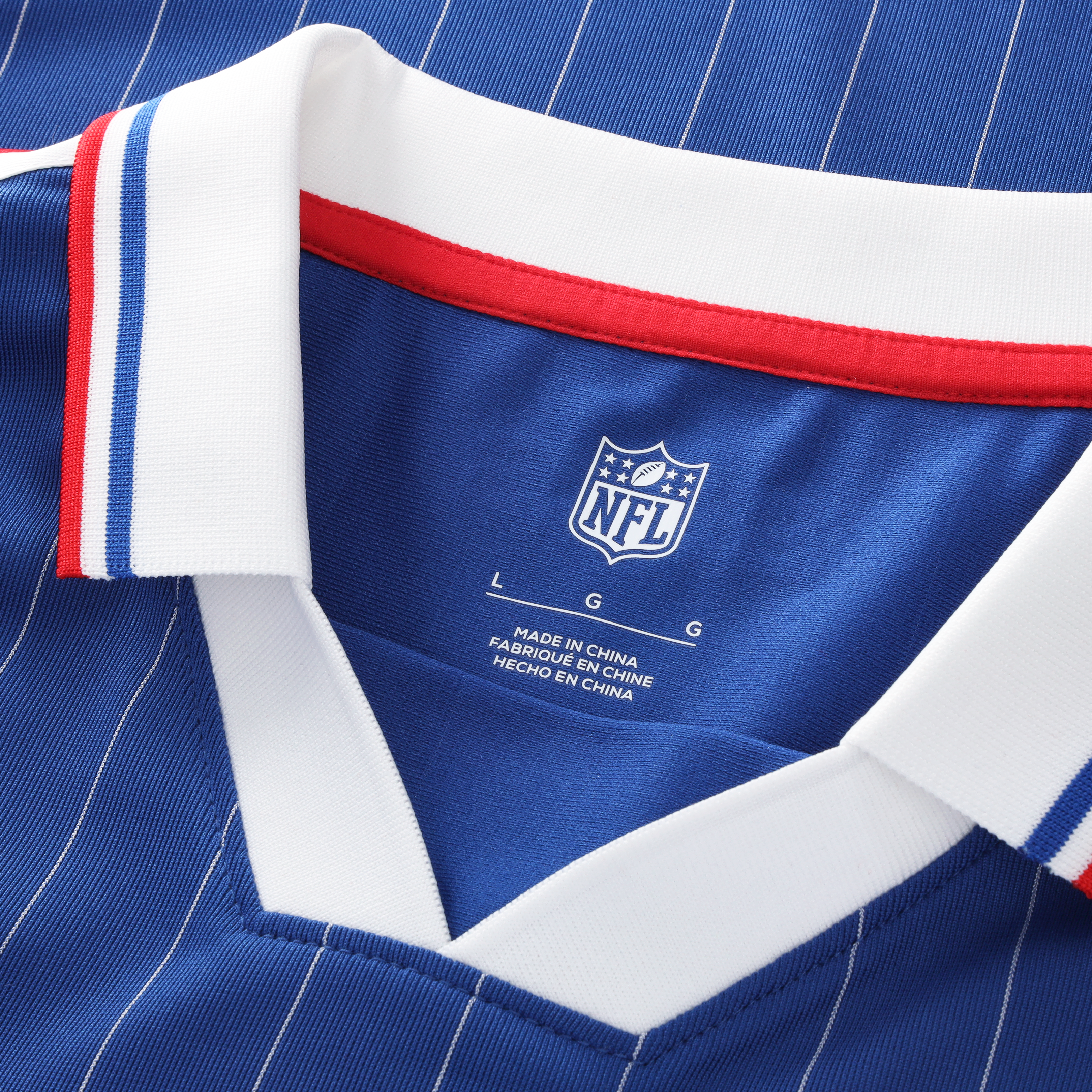 Buffalo Bills Youth Football x Football Collared Fan Top Royal