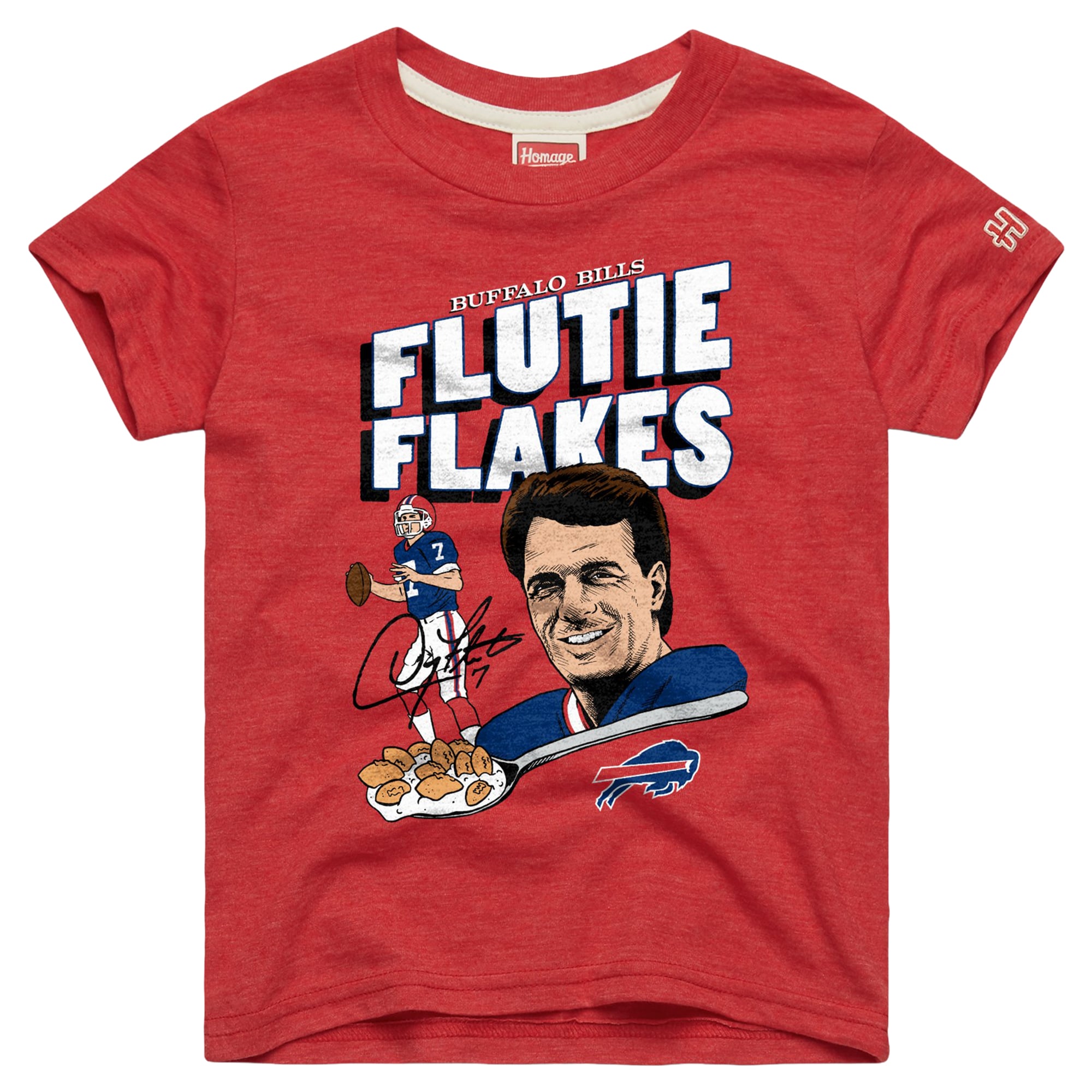 Doug Flutie Buffalo Bills Homage Youth Retired Greats T-Shirt - Red