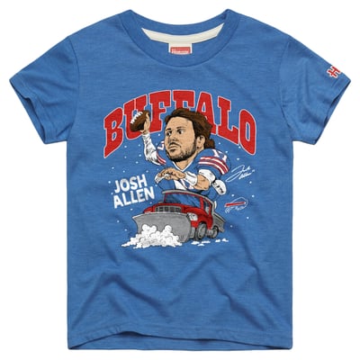 Josh Allen Buffalo Bills Homage Youth Caricature T-Shirt - Royal