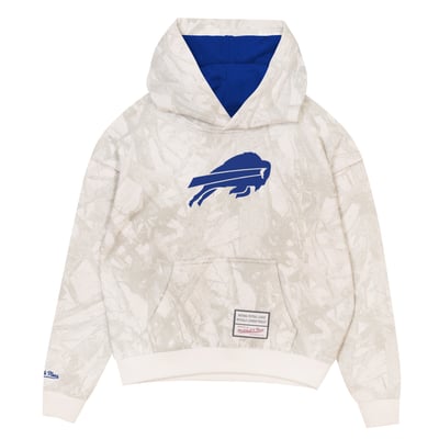  Buffalo Bills Mitchell & Ness Youth Ghosted Hoodie - White