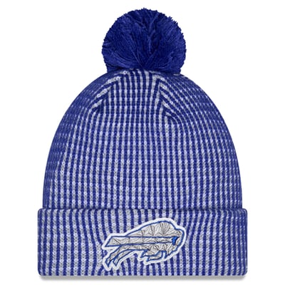Buffalo Bills New Era Youth 2026 Rivalries Collection Sideline Cuffed Knit Hat with Pom - Royal