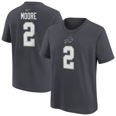 D.J. Moore Buffalo Bills Nike Youth Name & Number T-Shirt - Anthracite
