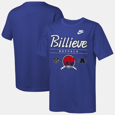  Buffalo Bills Nike Youth Hometown Rewind Slub Dri-FIT T-Shirt - Royal