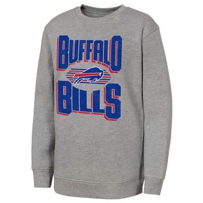 Buffalo Bills Outerstuff Youth Jet Stream Sweatshirt - Gray