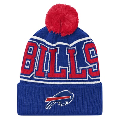 Buffalo Bills Outerstuff Youth Highlight Cuffed Knit Hat with Pom - Royal