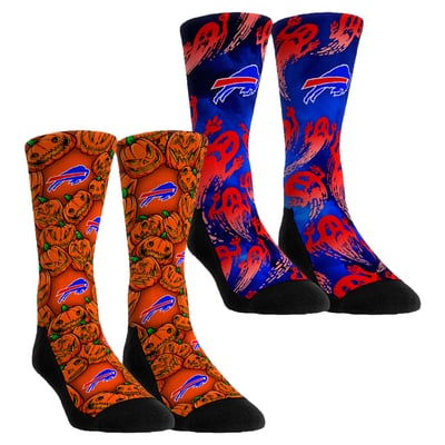 Buffalo Bills Rock Em Socks Youth Halloween Crew Socks 2-Pack Set