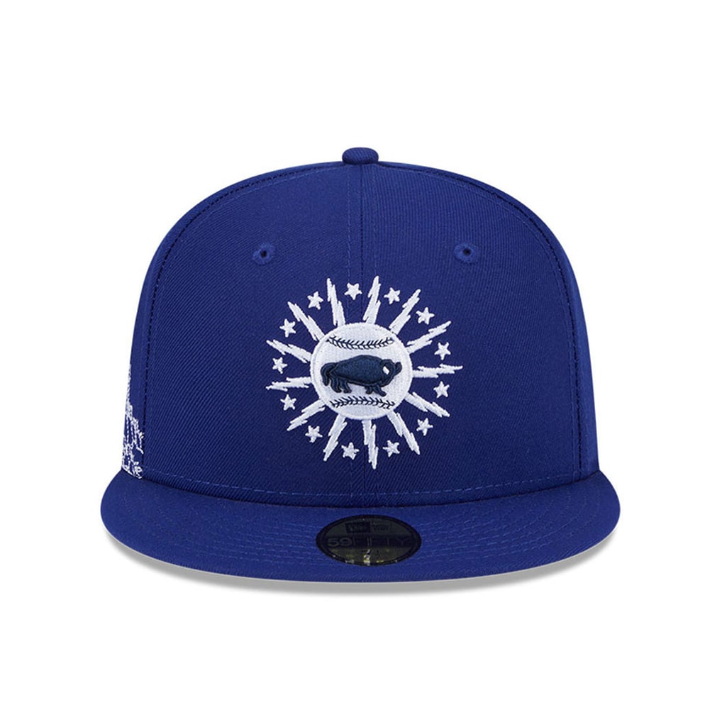 New Era Buffalo Bisons Dark Blue Theme Nights 59FIFTY Fitted Hat