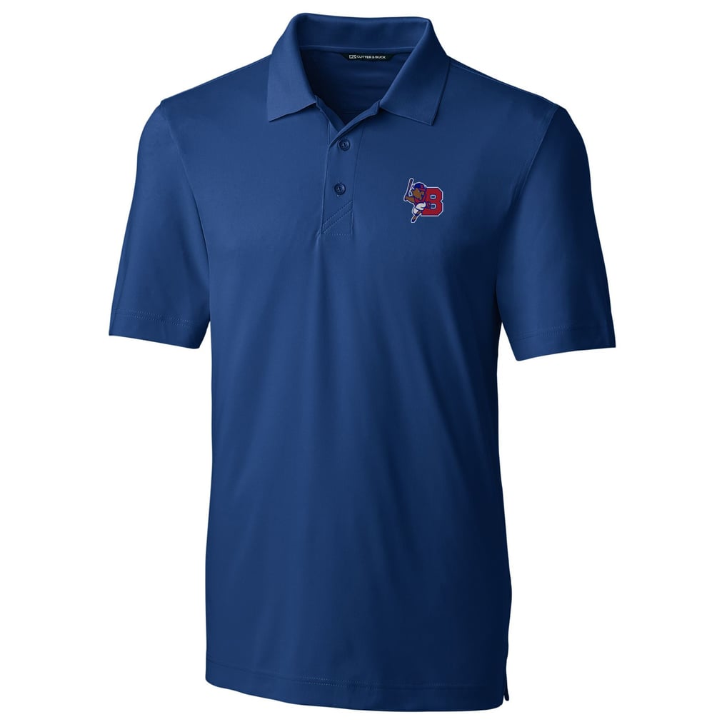  Buffalo Bisons Cutter & Buck DryTec Forge Stretch Polo - Blue