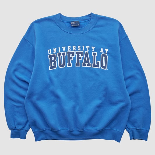 Buffalo Bulls MV Sport 2000s Pullover Sweatshirt - Blue - L by Fanatics Real Vintage