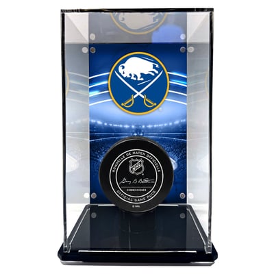  Buffalo Sabres Fanatics Authentic Tall Puck Display Case with Image