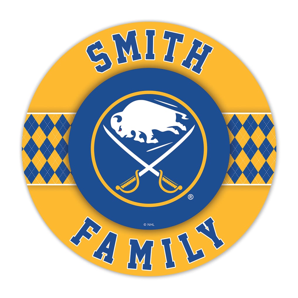 Buffalo Sabres 16" Personalized Circle Wall Art