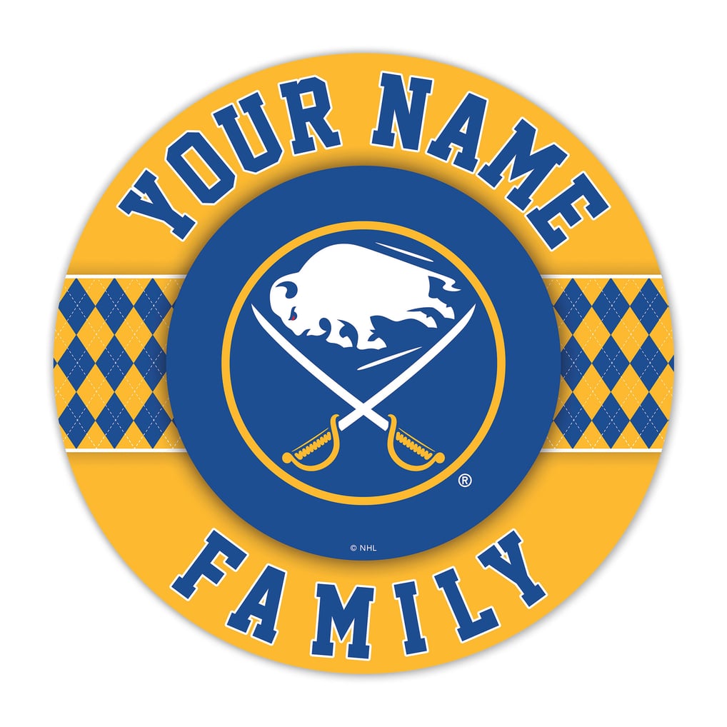 Buffalo Sabres 16" Personalized Circle Wall Art