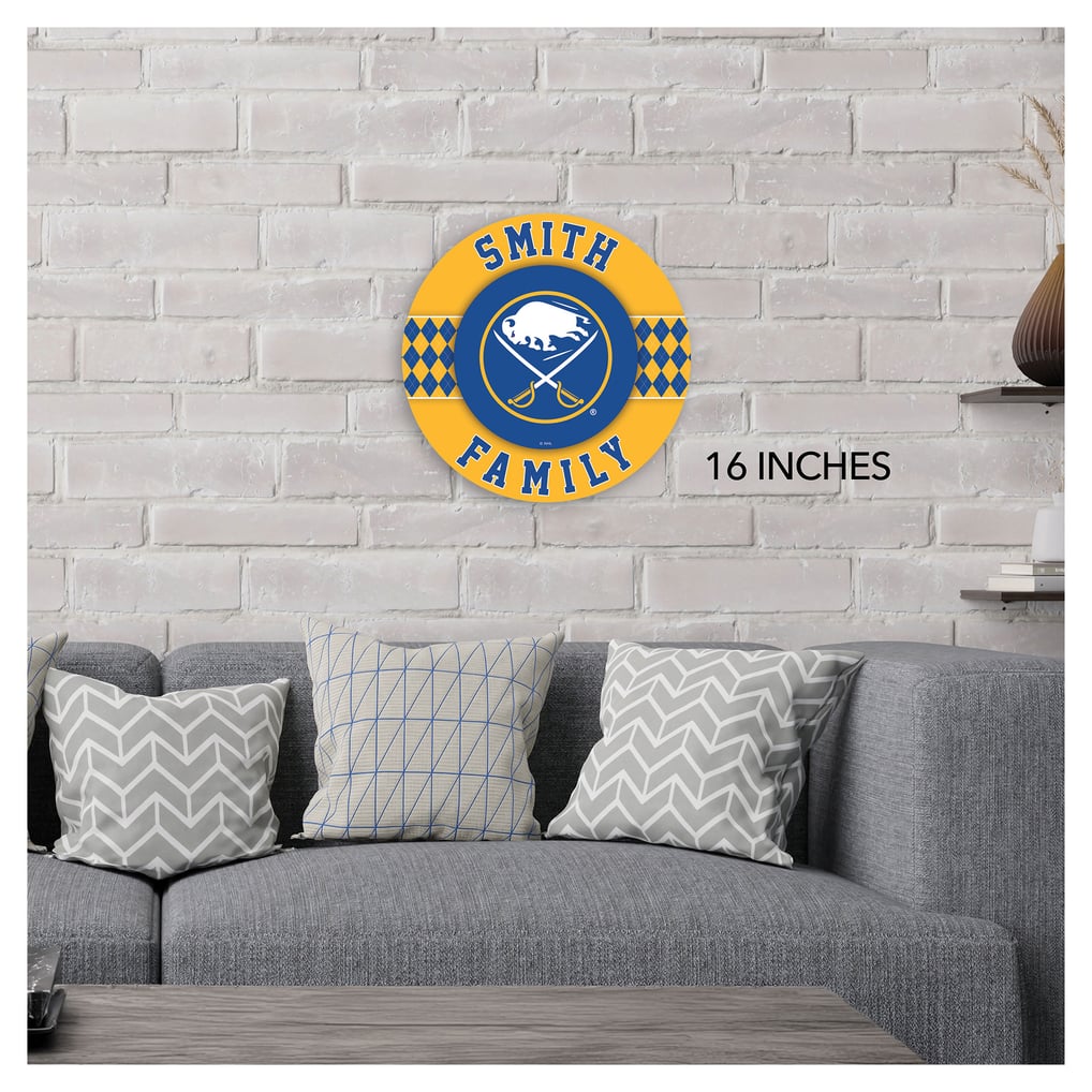 Buffalo Sabres 16" Personalized Circle Wall Art