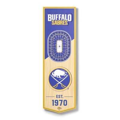 Buffalo Sabres 6" x 19" 3D StadiumView Banner