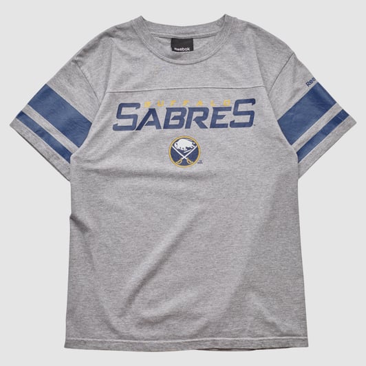 Buffalo Sabres Reebok 2010s T-shirt - Heather Gray - S by Fanatics Real Vintage