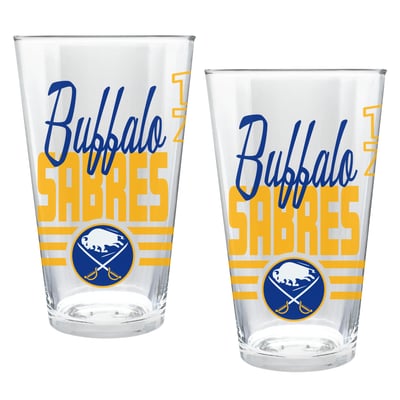 Buffalo Sabres Two-Piece 16oz. Heritage Pint Glass Set