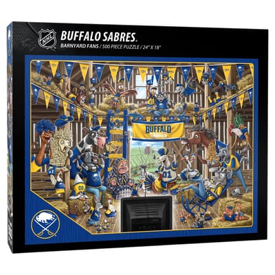 Buffalo Sabres Fanpoint 18" x 24" Barnyard Fans 500-Piece Puzzle