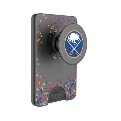 Buffalo Sabres Keyscaper Confetti PopSockets Magnetic Wallet