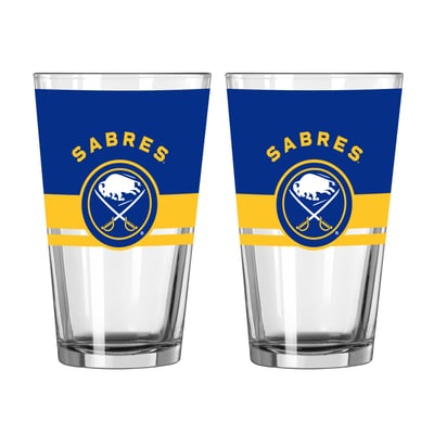 Buffalo Sabres Logo Brands Two-Piece 16oz. Horizon Pint Glass Set