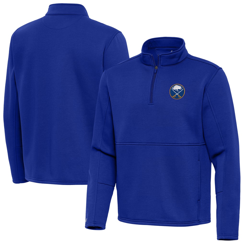 Buffalo Sabres Antigua Twist Quarter-Zip Pullover Jacket - Royal