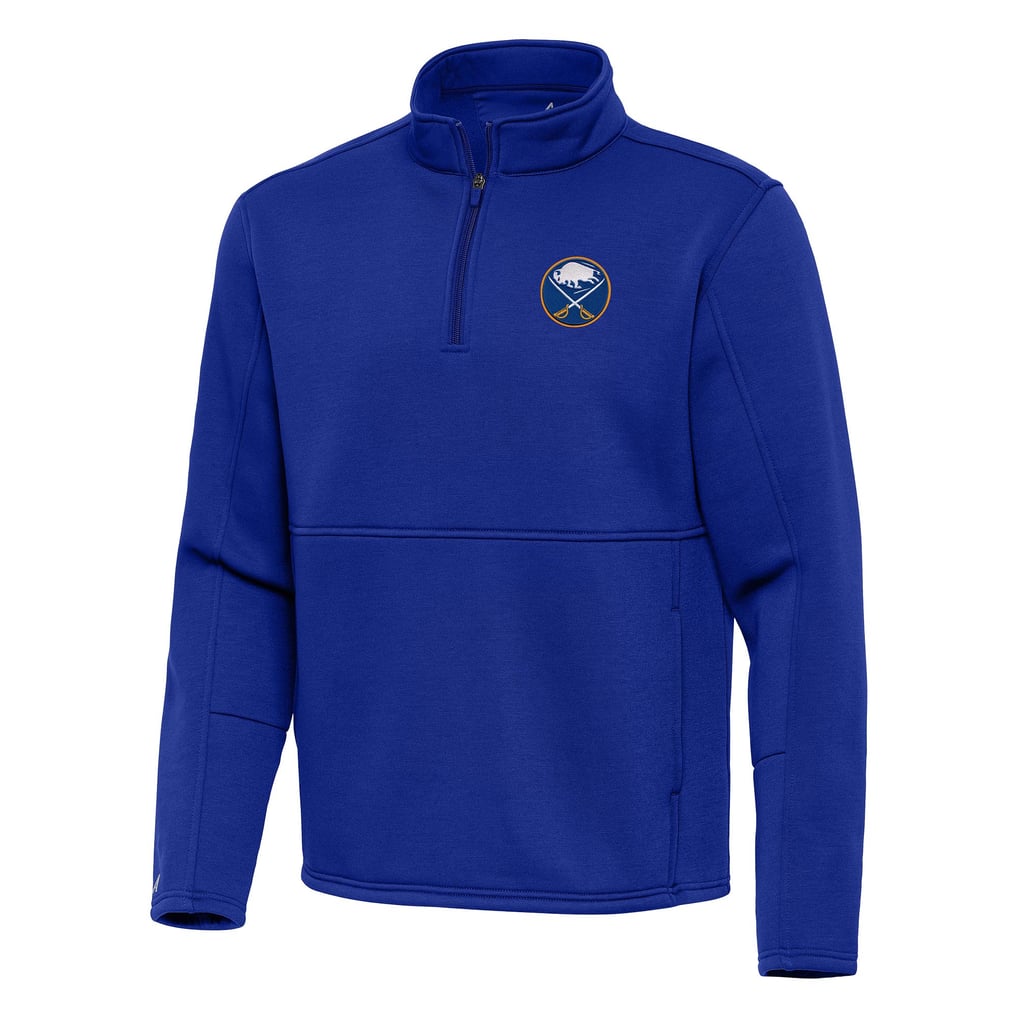 Buffalo Sabres Antigua Twist Quarter-Zip Pullover Jacket - Royal