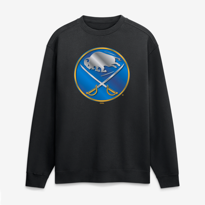 Buffalo Sabres  Metallic Mascot Sweatshirt - Black