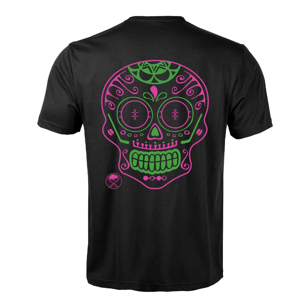 Buffola Sebres Men's Buffalo Sabres Levelwear Black DOTD Sugar Skull Richmond T-Shirt