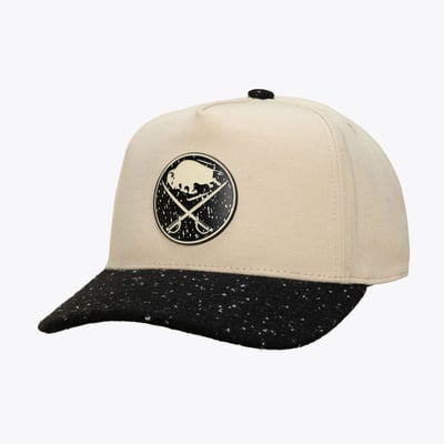 Buffalo Sabres Mitchell & Ness Cookies & Cream Pro Pinch Snapback Hat - Cream/Black