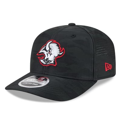 Buffalo Sabres New Era Camo 9SEVENTY Perforated Adjustable Hat - Black