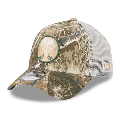 Buffalo Sabres New Era Real Tree A-Frame 9FORTY Adjustable Trucker Hat - Camo