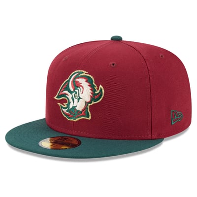 Buffalo Sabres New Era Evergreen 59FIFTY Fitted Hat - Crimson/Dark Green