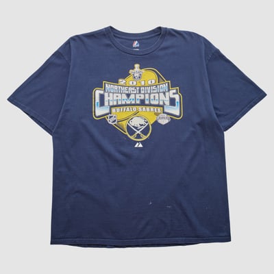 Stanley Cup Playoffs Majestic 2010 T-shirt - Navy - 2XL by Fanatics Real Vintage