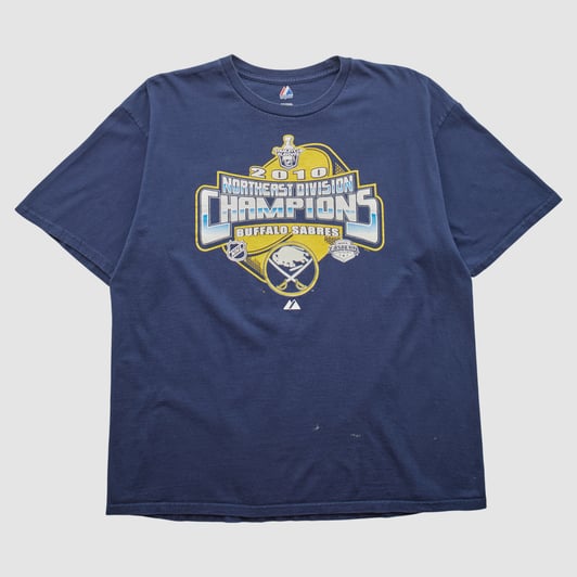 Stanley Cup Playoffs Majestic 2010 T-shirt - Navy - 2XL by Fanatics Real Vintage