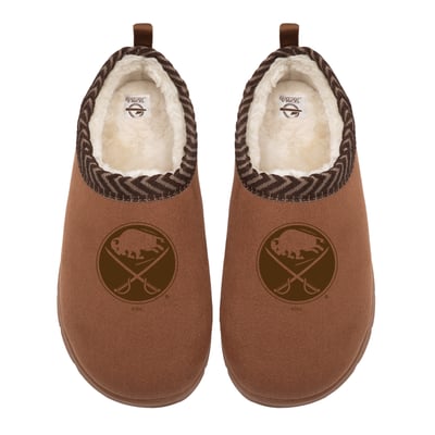 Buffalo Sabres ISlide Unisex Tonal Logo Mission Slippers - Tan
