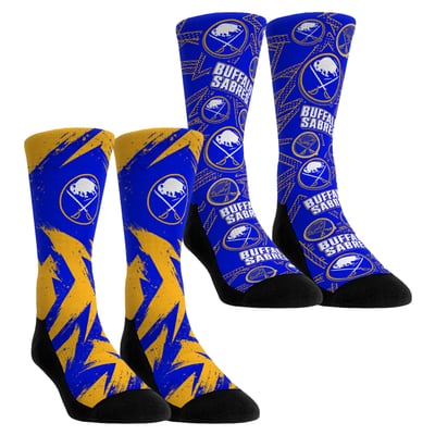  Buffalo Sabres Rock Em Unisex Game Day Two-Pack Crew Socks - Blue