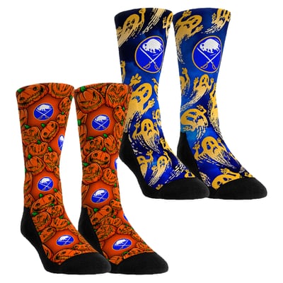 Buffalo Sabres Rock Em Socks Unisex Halloween Crew Socks 2-Pack Set