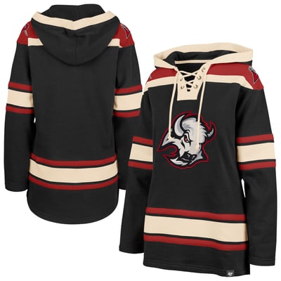  Buffalo Sabres '47 Women's Superior Lacer Pullover Hoodie - Black