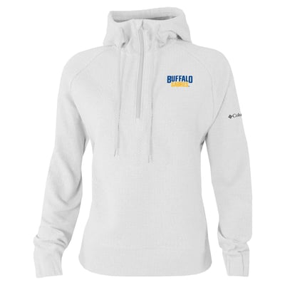 Buffalo Sabres Columbia Women's Half-Zip Swingcraft Tri-Blend Hoodie - White
