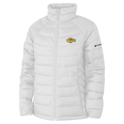  Buffalo Sabres Columbia Women's Omni-Heat Powder Lite II Raglan Full-Zip Jacket - White