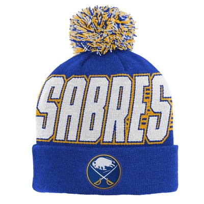 Buffalo Sabres Outerstuff Youth Cuffed Knit Hat with Pom - Royal
