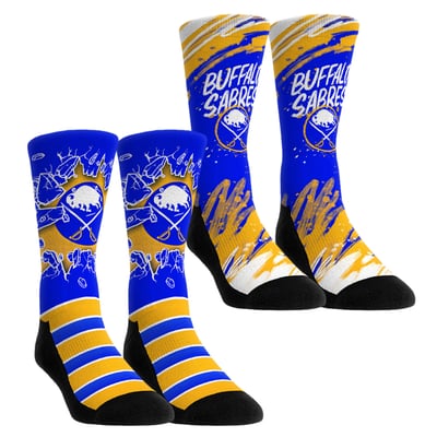  Buffalo Sabres Rock Em Youth Ice Breaker Two-Pack Crew Socks Set - Blue