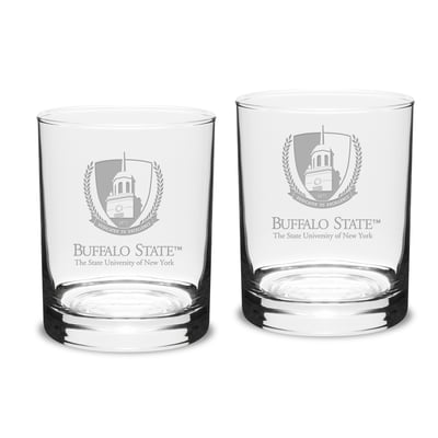 Buffalo State Bengals 14oz. 2-Piece Classic Double Old-Fashioned Glass Set