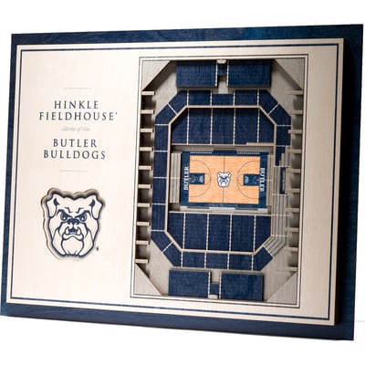 Butler Bulldogs Fanpoint 17'' x 13'' 5-Layer StadiumView 3D Wall Art