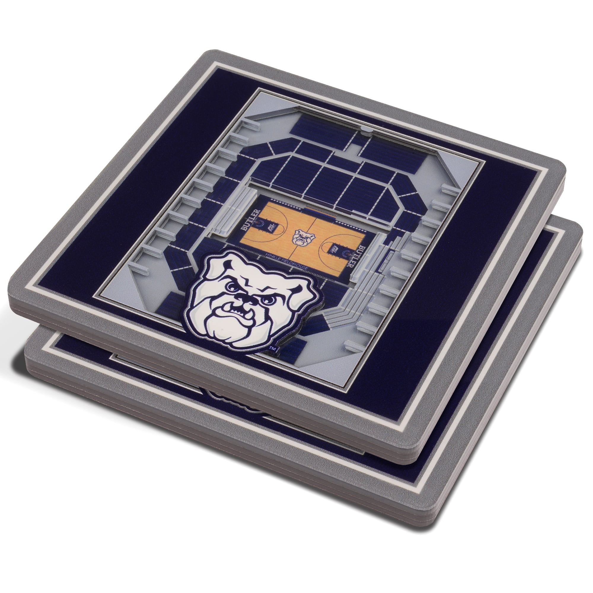 Fanpoint Butler Bulldogs 3D StadiumView Coasters