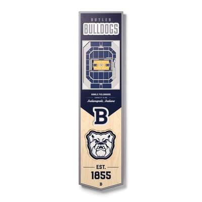 Butler Bulldogs Fanpoint 8'' x 32'' 3D StadiumView Banner