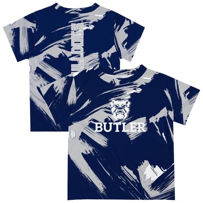  Butler Bulldogs Vive La Fete Newborn & Infant Paint Brush T-Shirt - Navy