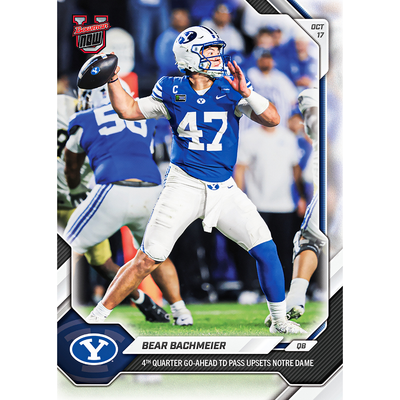 Bear Bachmeier - 2026-27 Bowman U NOW® Football - Card 29 - LOOK FOR AUTO-RELICS