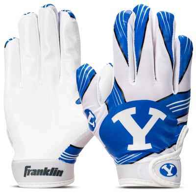 BYU Cougars Franklin Sports  Youth Football Gloves 
